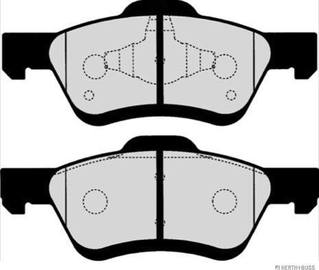 Herth+Buss Jakoparts J3603042 - Kit de plaquettes de frein, frein à disque cwaw.fr