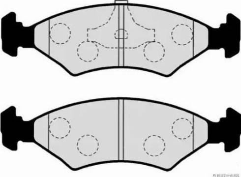 Herth+Buss Jakoparts J3603050 - Kit de plaquettes de frein, frein à disque cwaw.fr