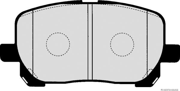 Herth+Buss Jakoparts J3602096 - Kit de plaquettes de frein, frein à disque cwaw.fr