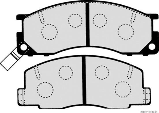 Herth+Buss Jakoparts J3602050 - Kit de plaquettes de frein, frein à disque cwaw.fr