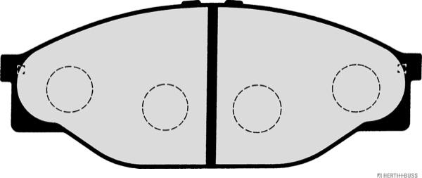 Herth+Buss Jakoparts J3602053 - Kit de plaquettes de frein, frein à disque cwaw.fr