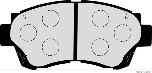 Herth+Buss Jakoparts J3602060 - Kit de plaquettes de frein, frein à disque cwaw.fr