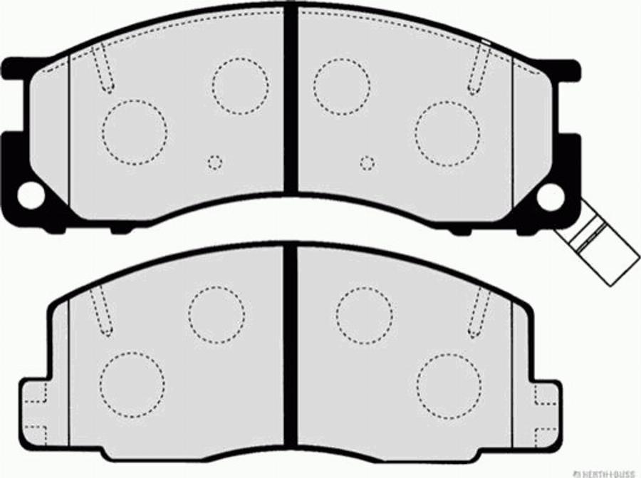 Herth+Buss Jakoparts J3602130 - Kit de plaquettes de frein, frein à disque cwaw.fr