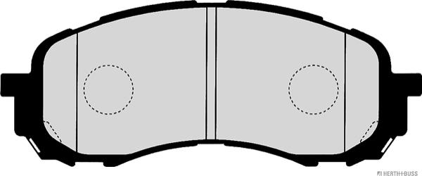 Herth+Buss Jakoparts J3607014 - Kit de plaquettes de frein, frein à disque cwaw.fr