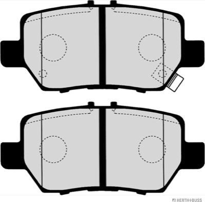 Herth+Buss Jakoparts J3614018 - Kit de plaquettes de frein, frein à disque cwaw.fr