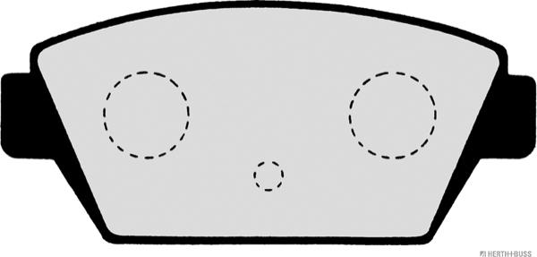 Herth+Buss Jakoparts J3615000 - Kit de plaquettes de frein, frein à disque cwaw.fr