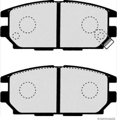 Herth+Buss Jakoparts J3615007 - Kit de plaquettes de frein, frein à disque cwaw.fr