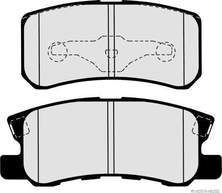 Herth+Buss Jakoparts J3615010 - Kit de plaquettes de frein, frein à disque cwaw.fr