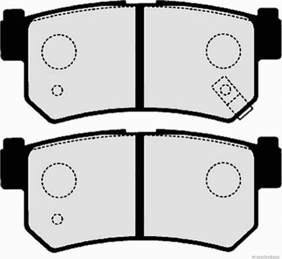 Herth+Buss Jakoparts J3610405 - Kit de plaquettes de frein, frein à disque cwaw.fr