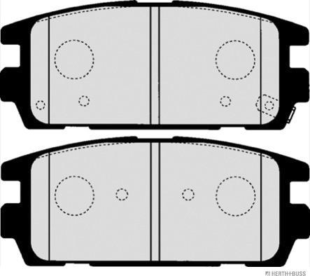 Herth+Buss Jakoparts J3610511 - Kit de plaquettes de frein, frein à disque cwaw.fr