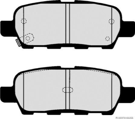 Herth+Buss Jakoparts J3611044 - Kit de plaquettes de frein, frein à disque cwaw.fr