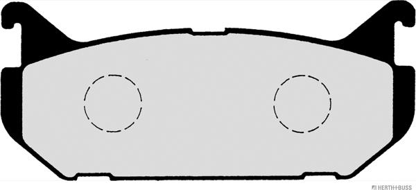 Herth+Buss Jakoparts J3613007 - Kit de plaquettes de frein, frein à disque cwaw.fr