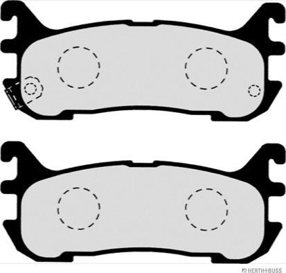 Herth+Buss Jakoparts J3613011 - Kit de plaquettes de frein, frein à disque cwaw.fr