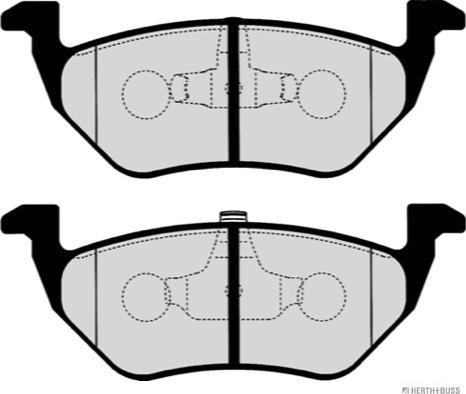 Herth+Buss Jakoparts J3613023 - Kit de plaquettes de frein, frein à disque cwaw.fr