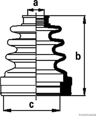 Herth+Buss Jakoparts J2898009 - Joint-soufflet, arbre de commande cwaw.fr