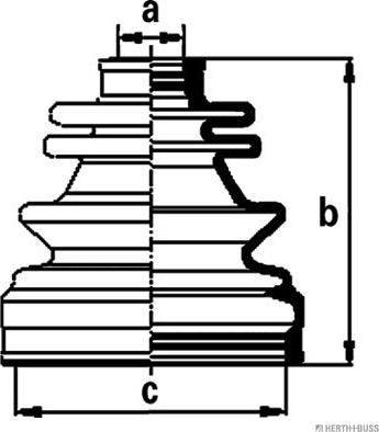 Herth+Buss Jakoparts J2869000 - Joint-soufflet, arbre de commande cwaw.fr