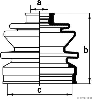 Herth+Buss Jakoparts J2864009 - Joint-soufflet, arbre de commande cwaw.fr