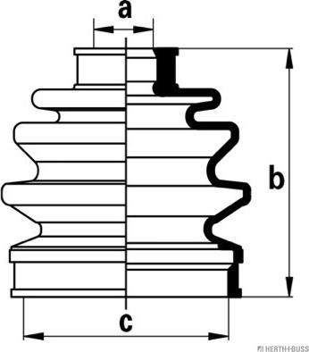 Herth+Buss Jakoparts J2864002 - Joint-soufflet, arbre de commande cwaw.fr
