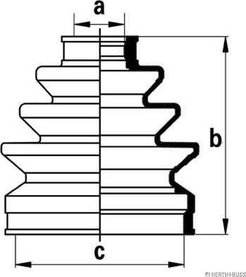 Herth+Buss Jakoparts J2864007 - Joint-soufflet, arbre de commande cwaw.fr