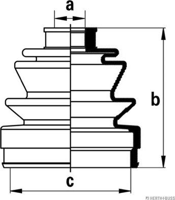 Herth+Buss Jakoparts J2864012 - Joint-soufflet, arbre de commande cwaw.fr
