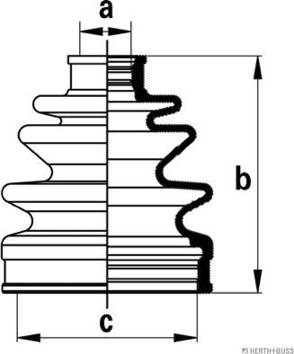Herth+Buss Jakoparts J2864021 - Joint-soufflet, arbre de commande cwaw.fr