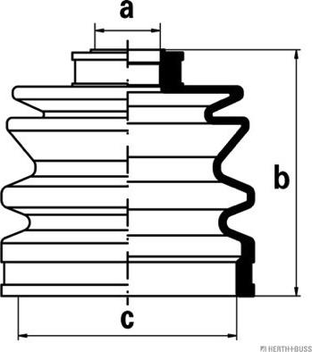 Herth+Buss Jakoparts J2865001 - Joint-soufflet, arbre de commande cwaw.fr