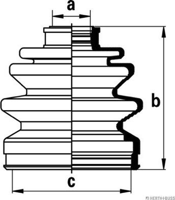 Herth+Buss Jakoparts J2865008 - Joint-soufflet, arbre de commande cwaw.fr