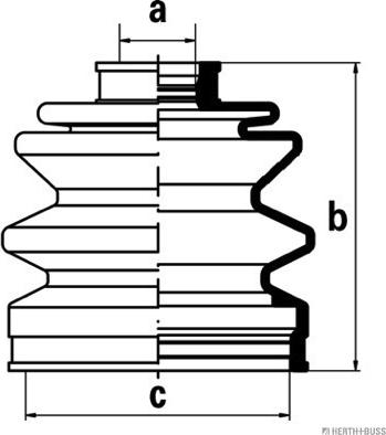 Herth+Buss Jakoparts J2865003 - Joint-soufflet, arbre de commande cwaw.fr
