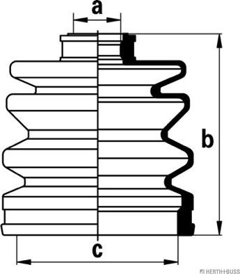 Herth+Buss Jakoparts J2865007 - Joint-soufflet, arbre de commande cwaw.fr