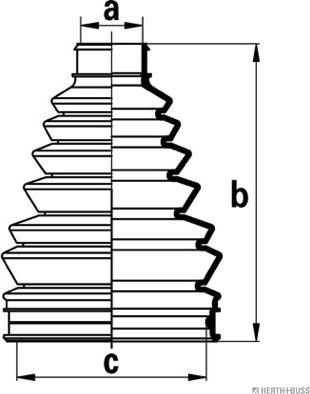 Herth+Buss Jakoparts J2865010 - Joint-soufflet, arbre de commande cwaw.fr