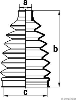 Herth+Buss Jakoparts J2865011 - Joint-soufflet, arbre de commande cwaw.fr