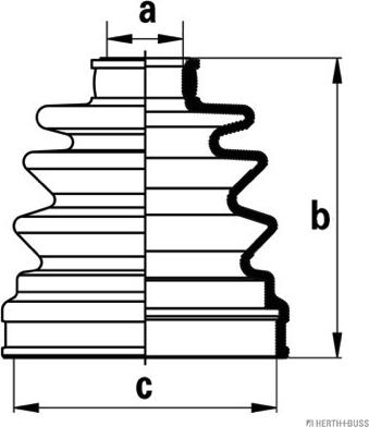 Herth+Buss Jakoparts J2865020 - Joint-soufflet, arbre de commande cwaw.fr