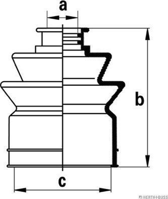 Herth+Buss Jakoparts J2866001 - Joint-soufflet, arbre de commande cwaw.fr