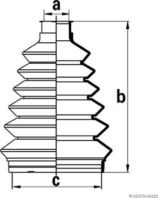 Herth+Buss Jakoparts J2860905 - Joint-soufflet, arbre de commande cwaw.fr