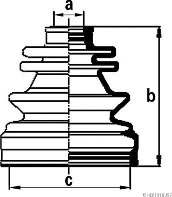 Herth+Buss Jakoparts J2860900 - Joint-soufflet, arbre de commande cwaw.fr