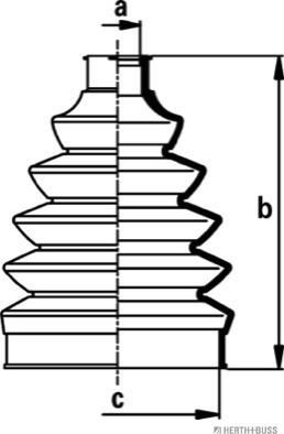 Herth+Buss Jakoparts J2860908 - Joint-soufflet, arbre de commande cwaw.fr