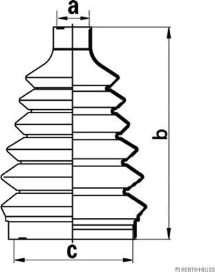 Herth+Buss Jakoparts J2860903 - Joint-soufflet, arbre de commande cwaw.fr