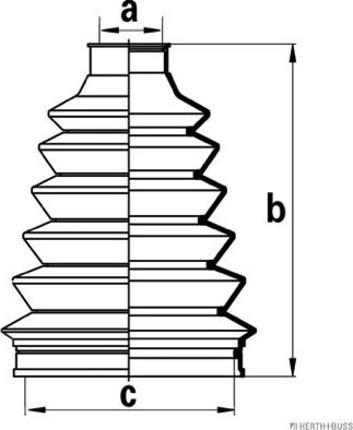 Herth+Buss Jakoparts J2860500 - Joint-soufflet, arbre de commande cwaw.fr