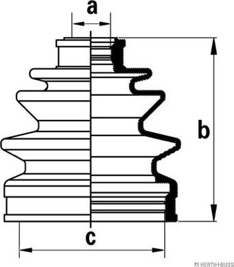 Herth+Buss Jakoparts J2860501 - Joint-soufflet, arbre de commande cwaw.fr