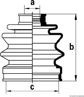 Herth+Buss Jakoparts J2860307 - Joint-soufflet, arbre de commande cwaw.fr