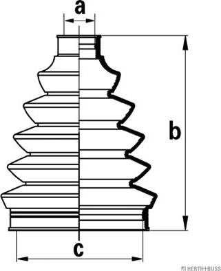 Herth+Buss Jakoparts J2861019 - Joint-soufflet, arbre de commande cwaw.fr