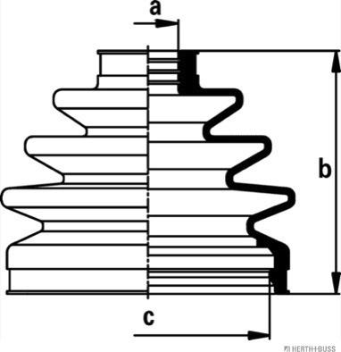 Herth+Buss Jakoparts J2861030 - Joint-soufflet, arbre de commande cwaw.fr