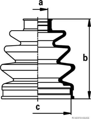 Herth+Buss Jakoparts J2861031 - Joint-soufflet, arbre de commande cwaw.fr