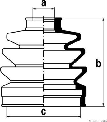 Herth+Buss Jakoparts J2863005 - Joint-soufflet, arbre de commande cwaw.fr