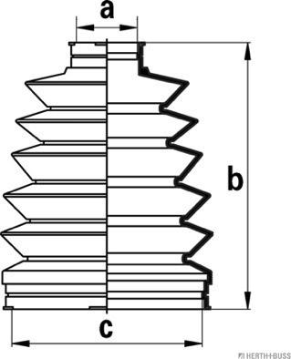 Herth+Buss Jakoparts J2863011 - Joint-soufflet, arbre de commande cwaw.fr