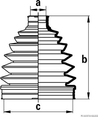 Herth+Buss Jakoparts J2863012 - Joint-soufflet, arbre de commande cwaw.fr
