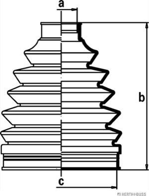 Herth+Buss Jakoparts J2862010 - Joint-soufflet, arbre de commande cwaw.fr