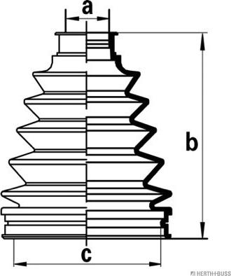 Herth+Buss Jakoparts J2862011 - Joint-soufflet, arbre de commande cwaw.fr
