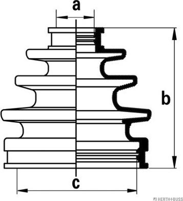 Herth+Buss Jakoparts J2862028 - Joint-soufflet, arbre de commande cwaw.fr