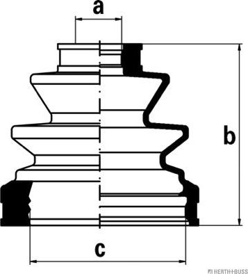 Herth+Buss Jakoparts J2862027 - Joint-soufflet, arbre de commande cwaw.fr